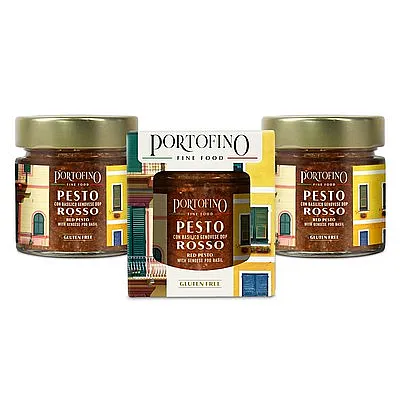 Portofino - Red Pesto with DOP Genoese Basil - 3 x 100 g