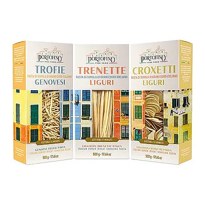 Portofino - Trofie, Trenette y Croxetti Liguri - 3 x 500 g