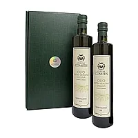 Olio Extra Vergine di Oliva Confezione Regalo con 2 Bottiglie da 500 ml