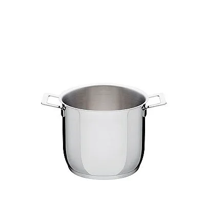 pots&pans pot in polished 18/10 stainless steel suitable for induction - Kitchen accessories ALESSI ALS-AJM100/20