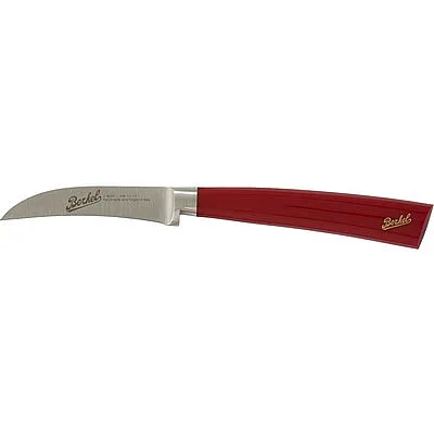 elegance red knife - gebogenes schälmesser 7 cm - Besteck Berkel KEL1PC07SRRBL